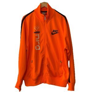 Nike Sportswear USA Orange Track Jacket Men’s 2XL Zip Up Matrix “NRG” Team